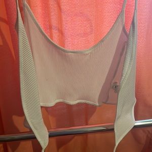 Shein strappy front crop top